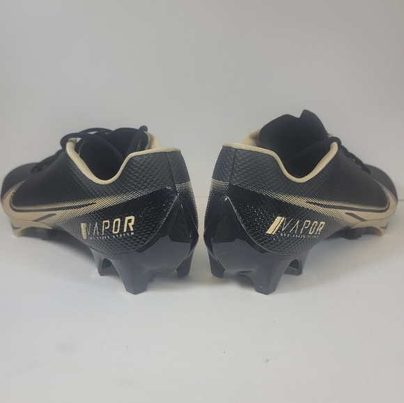 Nike Vapor Edge Speed 360 Football Cleats Low Mens Size 14 Black Gold CV6349-004 - Picture 8 of 10